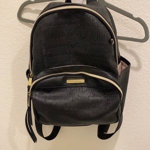 Black juicy couture backpack